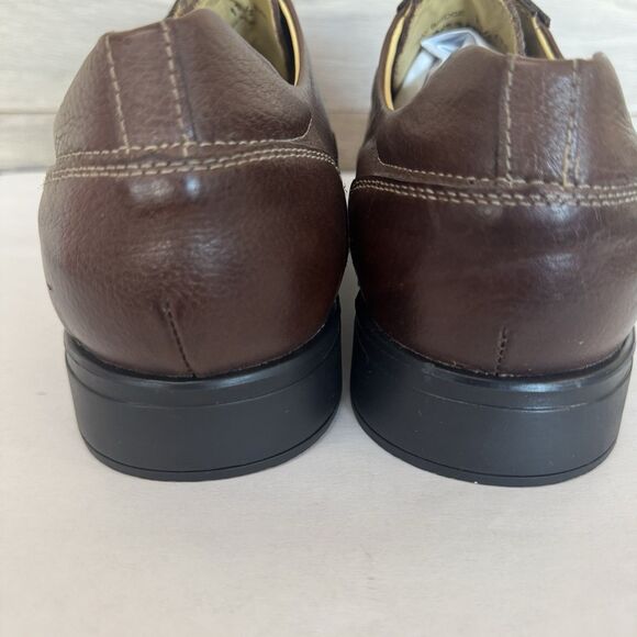 NEW Studio Belvedere Bay Bridge Brown Pebble Leather Oxford Shoe Men 11.5 EEE - Picture 6 of 10